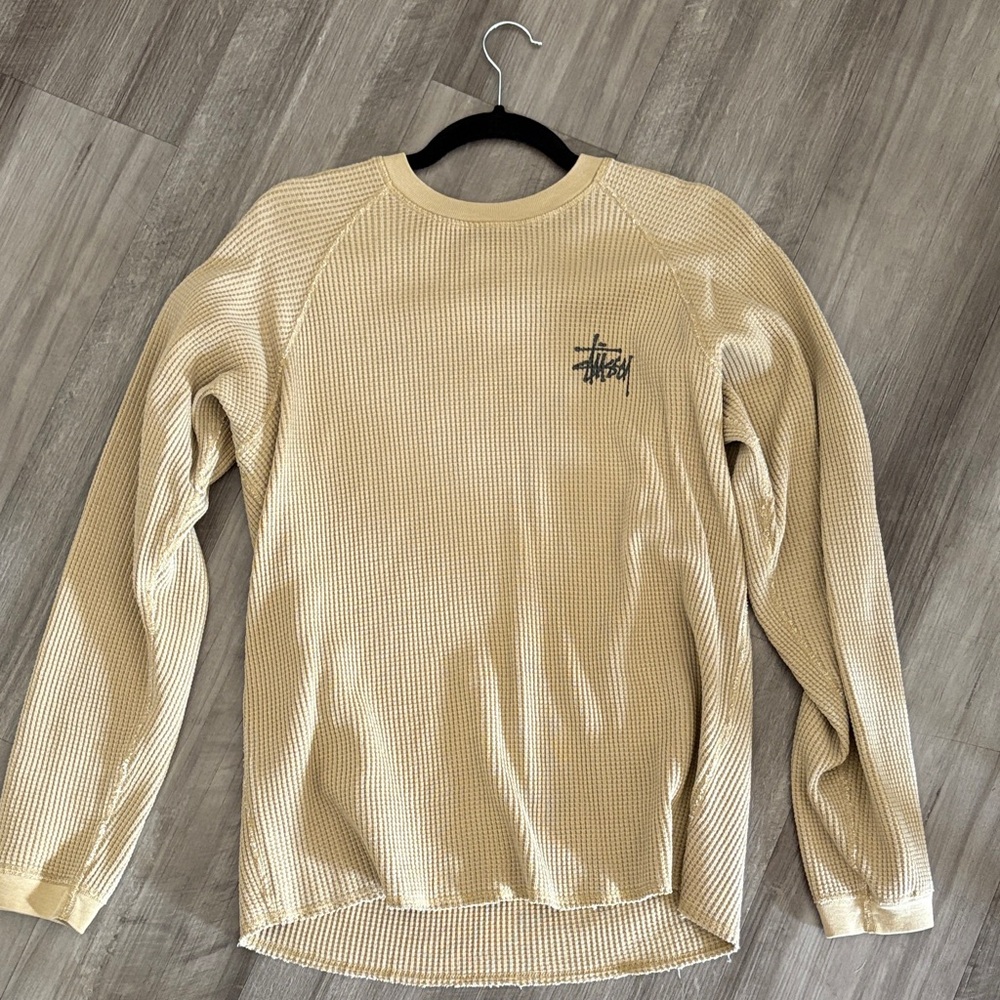 Stussy Men's Tan Thermal Shirt